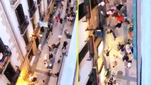 جنگ از خیابان شروع شد؛ درگیری هواداران انگلیسی در بیلبائو