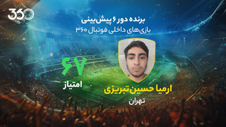 معرفی برنده پیش‌بینی هفته ششم لیگ برتر ایران؛ برد 20 میلیونی دانش‌آموزِ 16 ساله