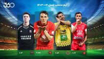 تیم منتخب فصل؛ نماینده‌هایی از قهرمان تا قعر جدول!