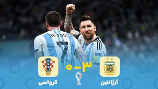 خلاصه بازی آرژانتین ۳-۰ کرواسی (گزارش انگلیسی)