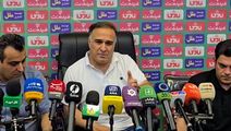 کنفرانس دین‌محمدی، سرمربی پیکان؛ «۴ تیم در هفته پایانی شانس صعود دارند»