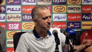 کنفرانس کمالوند، سرمربی صنعت نفت؛ «گل اول استقلال شیرازه تیم ما را بر هم زد»